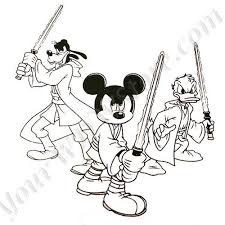 The clone wars (2008) as more star systems got involved into the clone wars, the valiant jedi knights struggled to maintain order. Donald Duck Jedi Knight Printable Coloring Pages