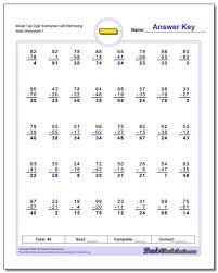 Click To Print These Free Subtraction Worksheets These Subtraction Work Math Subtraction Worksheets Subtraction Worksheets Addition And Subtraction Worksheets