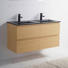 Le meuble de salle de bain en teck double vasque, un modèle fonctionnel et décoratif. Meuble Double Vasque Salle De Bain Meubles Sous Vasque Bois Plan