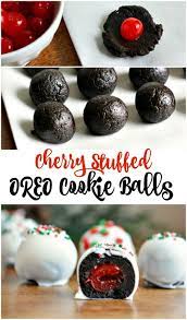 Cherry Stuffed Oreo Cookie Balls Recipe Recipe Oreo Recipes Cookie Balls Recipe Oreo