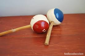 bonita pareja de maracas de madera y semilla - - Comprar Instrumentos de  percusión antiguos en todocoleccion - 189213246