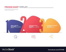 Infographic Numbered Process Chart Template