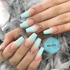 This nail design is very easy to make, cute and not at least funny. Paste Ombre Blue With Matt Finish 02034419680 For Appointment Or More Information Nailpro Nails Ombre Acrylic Nails Matte Nails Design Blue Acrylic Nails