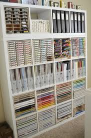This functional cube can be stacked, so you can use as many as you need. Paper Craft Storage In Ikea Shelving Stamp N Storage
