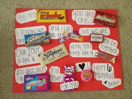 Birthday Poster Board Ideas For Boyfriend With Pictures Candy Poster Candy Poster Diy Valentines Gifts Craft Gifts