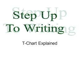 step up to writing t chart explained ppt video online