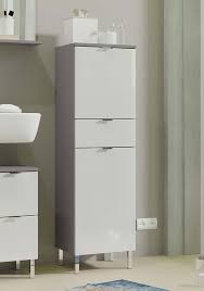 Trendteam badezimmer hangeschrank wandschrank california 32 x 60 x 21 cm in weiss absetzung rauchsilber mit viel stauraum und einem verstellbaren. Monson Badezimmer Schrank Graphit Weiss Gunstig Mobel Kuchen Buromobel Kaufen Froschkonig24