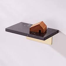 Target has a wide range of wall shelves, floating shelves, wall shelf sets, and other shelving options. Amazon Com Marble Floating Shelves Brass Bracket Modern Wall Shelf Gold Metal Shower Shelf Hanging Shelf Wall Mounted Toilet Black 30x12cm 12x5inch Furniture Decor