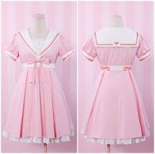 Original Design Pink Sailor Collar Dress Free Ship Sp141155 Kawaii Fashion Outfits Kawaii Fashion Pastel Fashion