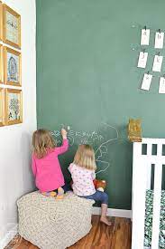 Sheffield qt deep gold leaf solvent base $33.99. Vintage Green Chalkboard Wall In Schoolhouse Nursery Design With A Modern Touch 1 Refresh Living