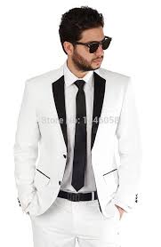 Home » costume de mariage » costume mariage sur mesure. Costume Homme Mariage 2017 Sur Mesure Blanc Mariage Tuxedos Hommes Hommes Costumes Mariage Marie Meilleur Homme Blazer Veste Pantalon Cravate Aliexpress