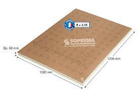 Panneau Polyurethane Soprema Isulator Hp 1 2 X 1 M Ep 68 Mm R 3 15m K W Castorama