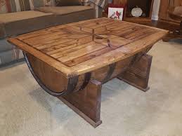 1 2 Whiskey Barrel Made Into A Coffee Table With Ash Wood Top In 2020 Coffee Table Table Ash Wood