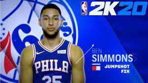 Ben Simmons Jumpshot Fix Nba 2k20 Ben Simmons Nba Nba Jersey