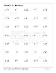 Divisiones Basicas In 2020 3rd Grade Math Worksheets Math Books Worksheets