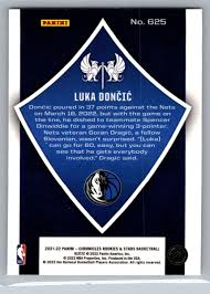 2021-22 Panini Chronicles Rookies Stars 625 Luka Doncic Crusade | eBay