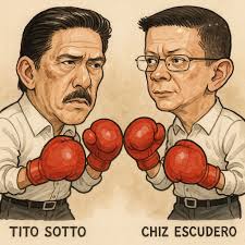 Battle of the Lesser Evil: Tito Sotto vs Chiz Escudero para sa Senate  President! Mukhang walang tunay na "good guy" sa labanang ito, parehong  Duterte loyalists, parehong tahimik sa mga abusong nangyari