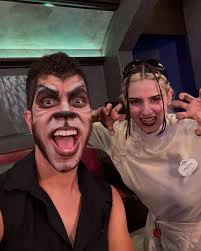 The wolfman has arrived! Over in Dark Universe at Epic Universe, I tried  the Darkmoor Monster Makeup Experience! Hosted by @UniversalOrlando 🐺 You  sit in an eerie lab-style studio where a talented