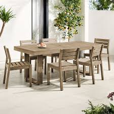 Bedford x pedestal rustic round dining table with chairs set. Portside Outdoor 76 5 Dining Table Solid Wood Chairs Set