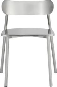 Fleet Brushed Nickel Chair Chair Metal Chairs Rustic Wooden Table