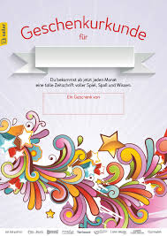 Lernkarten für kinder zum ausdrucken. Geschenkurkunden Sailer Verlag