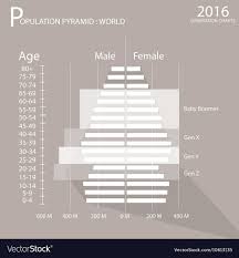 Population Pyramids Chart With 4 Age Generation