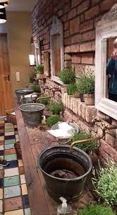 interieur bad dagobertshausen rustikal outdoor stein waschbecken gartenwaschbecken badezimmer rustikal rustikale bader