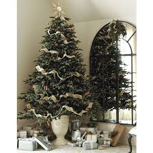 Toulon Christmas Tree Urn Ballard Designs In 2020 Christmas Tree In Urn Cool Christmas Trees Ribbon On Christmas Tree