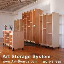 Storage For Canvas Paintings Art Storage For Storing Watercolor Paintings And All Artwork On Paper Art Studio Storage Art Storage Garage Art Studio