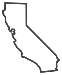 California Map Outline Printable State Shape Stencil Pattern California Map California Outline Map Outline