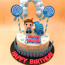 Best baby boys birthday cake from image result for 1 year old birthday boy blue ombre cake. Baby Boy 1st Birthday Cake Happy 1st Birthday Easy And Kawaii Birthday Cake Decorating Idea For Baby Boy Ochikeron Youtube It Has To Be Playful And Colorful So It Will