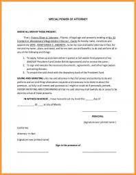 Sample authorization letter for bank transactions. Special Power Of Attorney Form