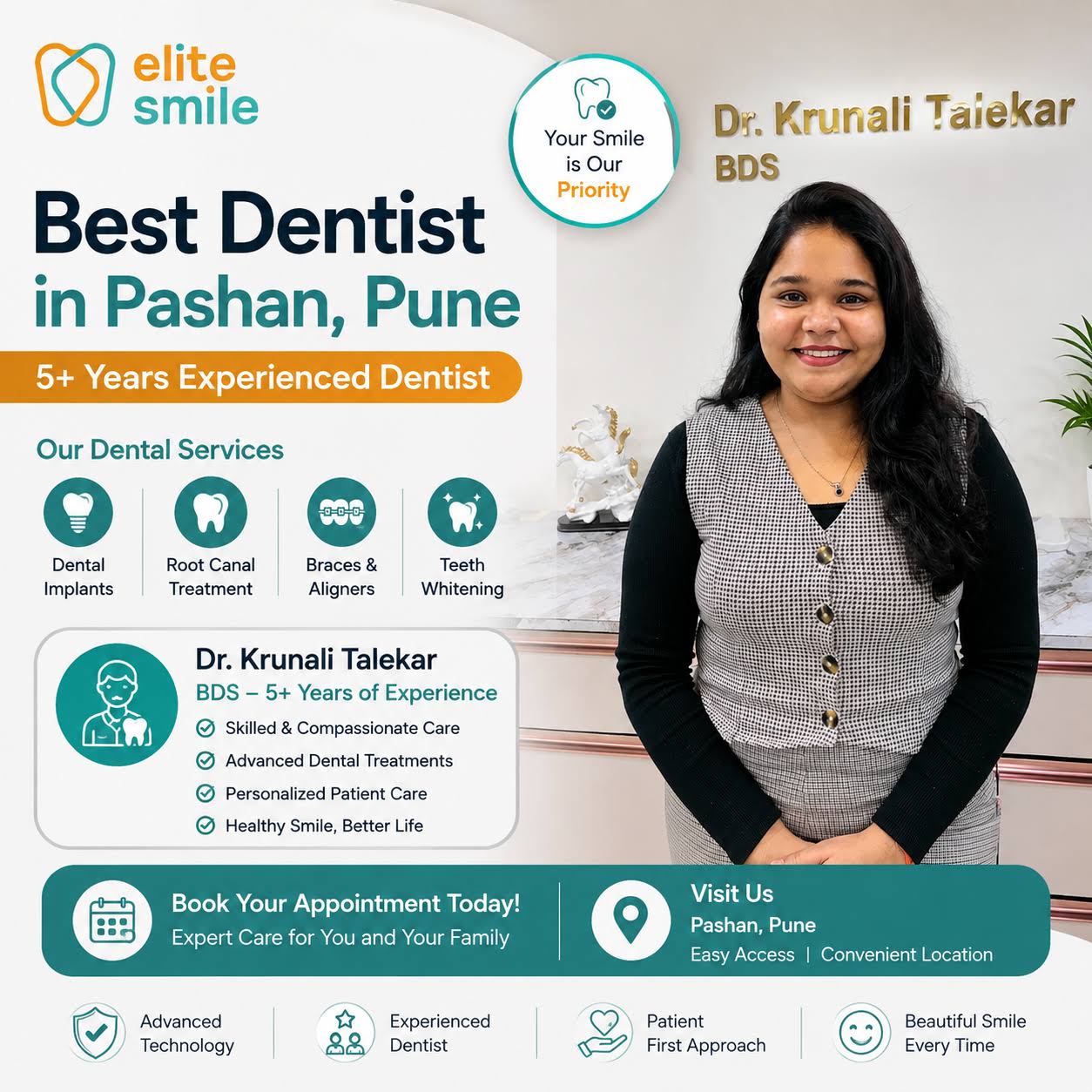 Best Dentist in Pashan, Pune-5+ Years Experienced Dentist product image