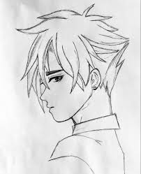 Anime Manga Sketch Drawing Boy Girl Men Man Pencil Cute Beginner Male Female Simple Easy Drawings Sketches Anime Drawings Sketches Anime Drawings For Beginners