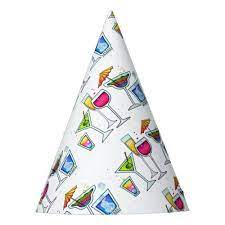 Cocktail Glasses Party Hat Zazzle Com Party Hats Cocktail Party Supplies Custom Party