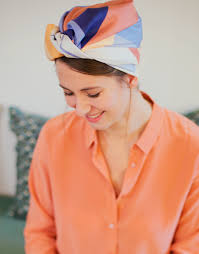 Foulard bandana tuto language:fr : Carre De Soie Shandor Anna 100 Twill De Soie Made In France