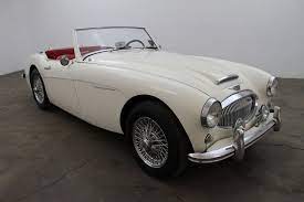1962 Austin Healey 3000 Bt7 Extremely Rare Triple Carburetor Convertible Sports Car Old English White With Red Inte Old Sports Cars Classic Cars Art Deco Car