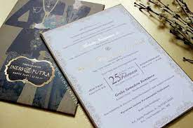 Vinas Invitation Emboss Gold Custom Invitation Wedding Invitation Indonesia Wedding Invitation Simple Elega Undangan Pernikahan Hari Perkawinan Perkawinan