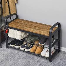 Elle saura attirer pas mal de clients surtout les enfants. Banc A Chaussures De Style Industriel Etagere De Rangement Pour Couloir Vintage Meerveil Cdiscount Maison