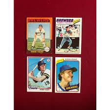 The robin yount rookie card may not be the most valuable in the 1975 set, but it's the toughest of the premier first year players to find in high grade. Robin Yount Topps Rookie Card Collection 4 Cards Scarce Vintage