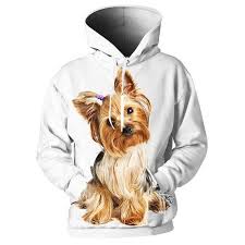 Yorkshire Terrier Hoodie Yorkshire Dog Yorkshire Hoodies Cute Puppy Prints Animal Hoodies Dog Sweatshirt Hoodie Yorkshire Terrier Yorkshire Dog Terrier