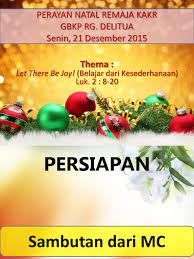 Check spelling or type a new query. Liturgi Natal Remaja