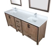Wcvtrad80dundm28 available in 3 finishes Lexora Ziva 80 Rustic Barnwood Double Vanity With Cultured Marble Top