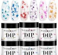 Amazon.com: AZUREBEAUTY Dip Powder Nail Transparent Crystal ...