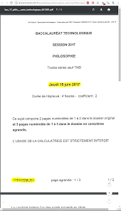 Ce lundi 18 juin, ils planchent pendant 4h sur l'épreuve phare de philosophie avec, au choix deux sujets de dissertation ou une en 2017, les candidats s'étaient demandés si la raison pouvait rendre raison de tout, si tout ce qu'on a le droit de. Ti Planet Philosophie Bac Technologique 2017 Chronologie D Une Fuite News Examens Concours