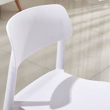 Zxl Pp Plastic Dining Chair Office Household Cafe Bistro Commercial Wood Backrest Casual Modern Simp Solid Wood Dining Chairs Cafe Chairs Plastic Dining Chairs