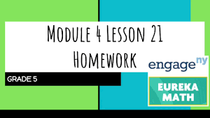 Pre/post test answer key 1. Engage Ny Eureka Math Grade 5 Module 4 Lesson 21 Homework Youtube