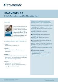The latest from deutsche bank and the world of finance. Starmoney 8 0 Produktdatenblatt