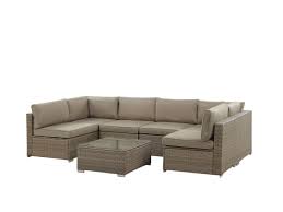 Vancouver 5 seater grey rattan corner sofa patio set. Rattan Garden Furniture Set Rattan Lounge For Garden Or Terrace Couch Rattanlounge Brown Cappuccino Supply24