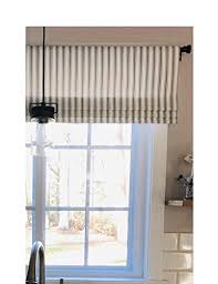 Shades do not move up and down. Amazon Com Faux Roman Shade Valance Custom Made In Black White Ticking Stripe Fabric Fully Lined 100 Cotton Ready To Hang Handmade